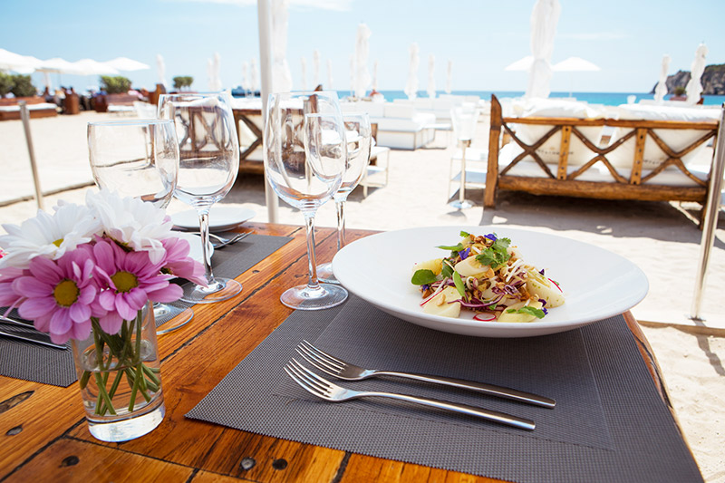 Food at Blue Marlin Ibiza